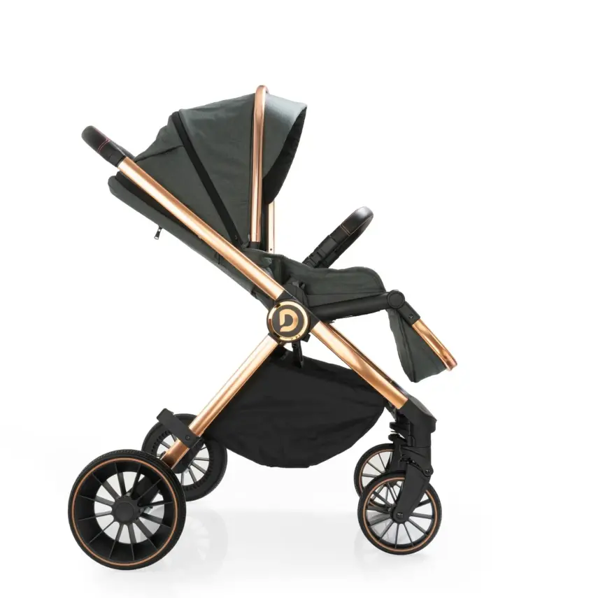 Duux Pro Max2  I-Size Çift Yönlü Kolay Katlanabilen Su Geçirmeyen Travel Sistem-Seyahat Sistem Bebek Arabası Yağmurluk Hediyeli Green - 22