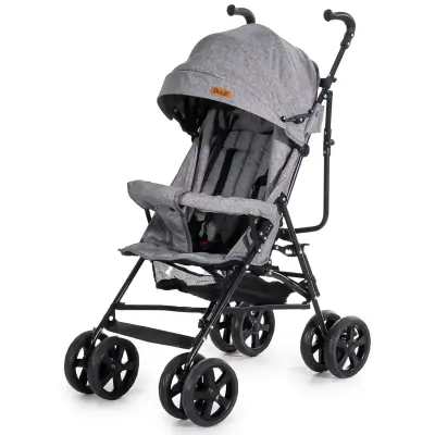 Duux Siena 0-3 Yaş Hafif Puset Baston Bebek Arabası Tam Yatar – Ön Barlı Gri - 5