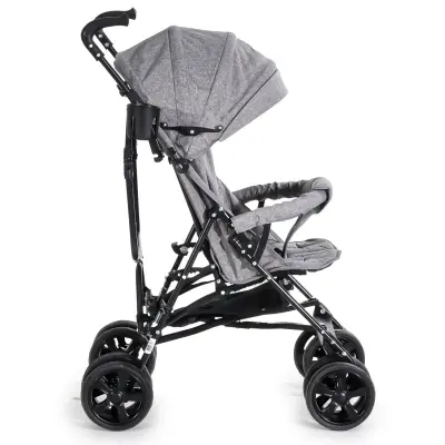 Duux Siena 0-3 Yaş Hafif Puset Baston Bebek Arabası Tam Yatar – Ön Barlı Gri - 4