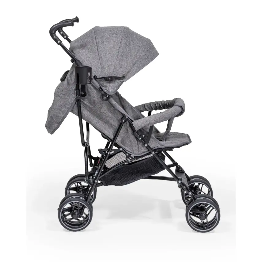 Duux Siena 0-3 Yaş Hafif Puset Baston Bebek Arabası Tam Yatar – Ön Barlı Gri - 14