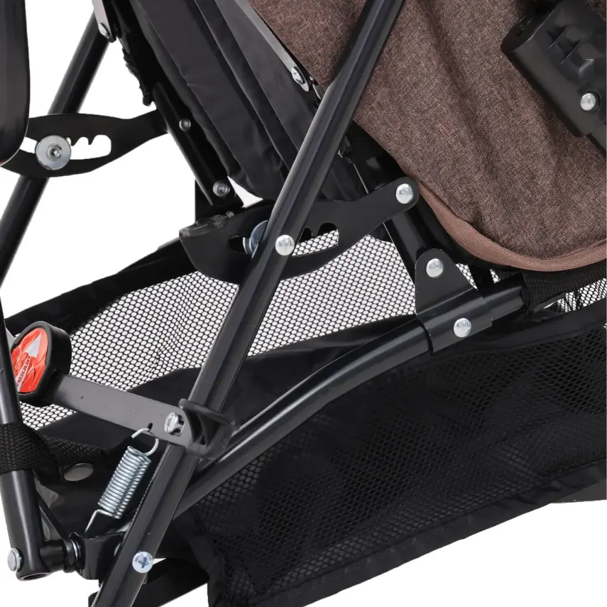 Duux Siena 0-3 Yaş Hafif Puset Baston Bebek Arabası Tam Yatar – Ön Barlı Kahverengi - 7