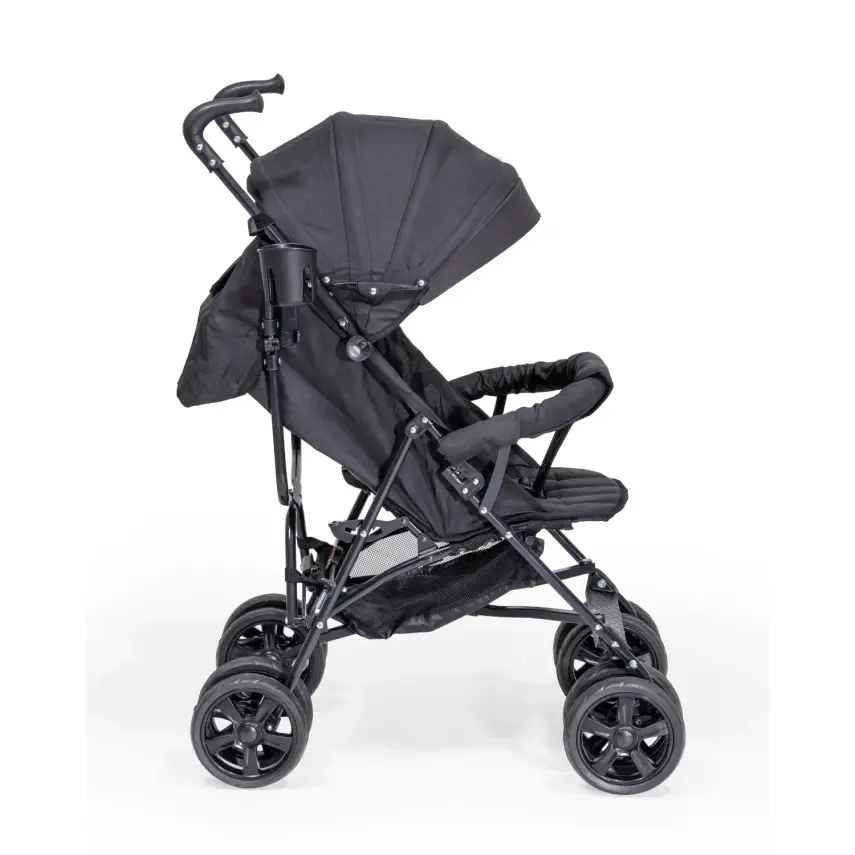 Duux Siena 0-3 Yaş Hafif Puset Baston Bebek Arabası Tam Yatar – Ön Barlı  Siyah - 4