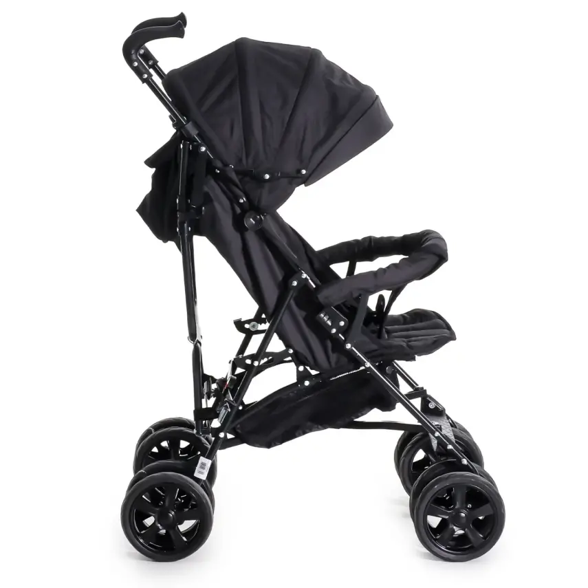 Duux Siena 0-3 Yaş Hafif Puset Baston Bebek Arabası Tam Yatar – Ön Barlı  Siyah - 3