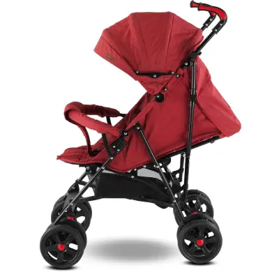 Duux Siena Hafif 15 Kg Kadar Taşıma Kapasiteli Doğumdan 3 Yaşına Kadar Kullanılabilen Baston Bebek Arabası Kırmızı (1)