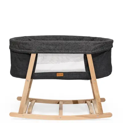 Duux Terra Anne Yanı Ahşap Beşik Anrasit - 4