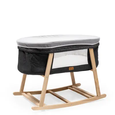 Duux Terra Anne Yanı Ahşap Beşik Anrasit - 3