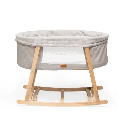 Duux Terra Anne Yanı Ahşap Beşik Gri - 4