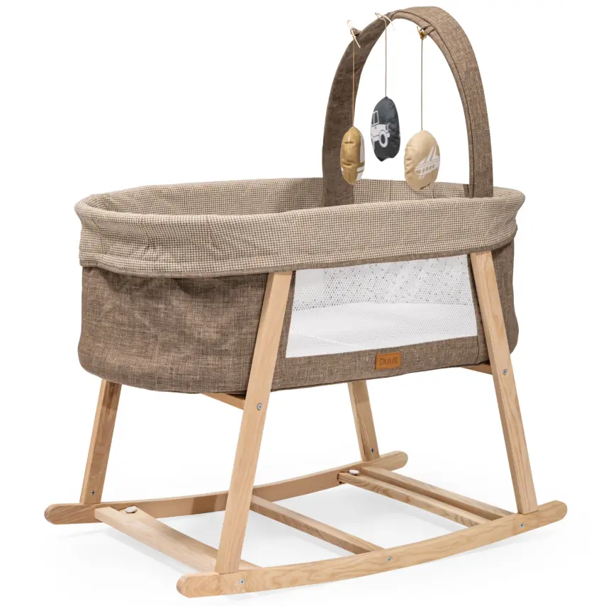 Duux Terra Anne Yanı Ahşap Beşik Kahverengi - 1