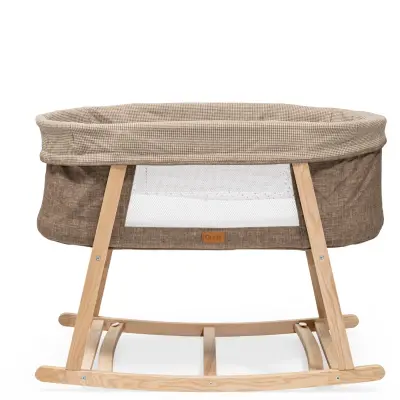 Duux Terra Anne Yanı Ahşap Beşik Kahverengi (1)