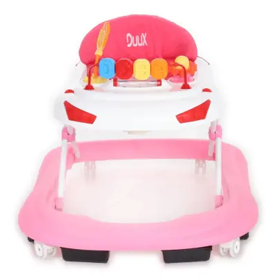 Duux Tobby Oyuncaklı Müzikli 3 Kademeli Örümcek Bebek Yürüteci Beyaz