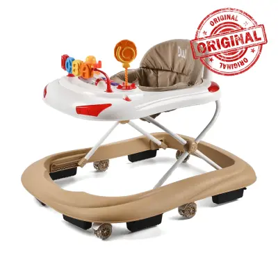 Duux Tobby Oyuncaklı Müzikli 3 Kademeli Örümcek Bebek Yürüteci Kahverengi (1)