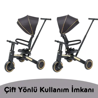 Duux Trike 7 in 1 Katlanır Üç Tekerlekli Çocuk Bisikleti Siyah - 7