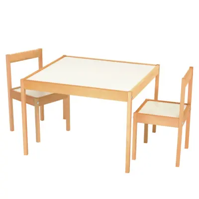 Edu Ahşap Masa Sandalye Seti (1)
