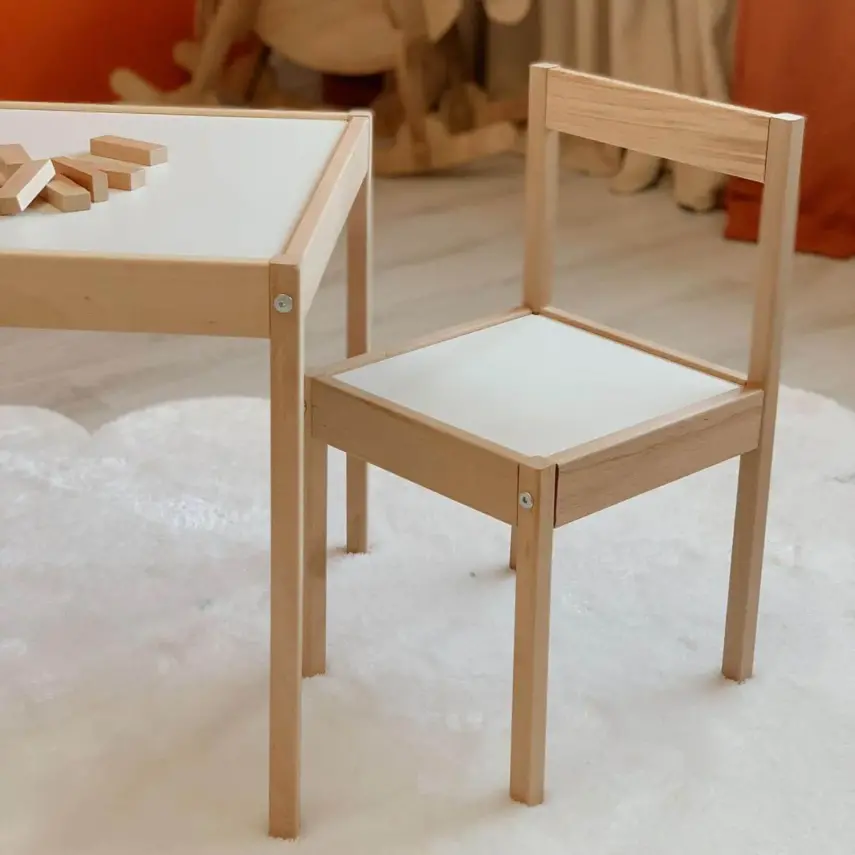 Edu Ahşap Masa Sandalye Seti - 5