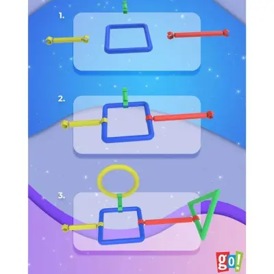 Eğitici Geometrik Şekil Ve Çubuklar  450 Prç. - 7