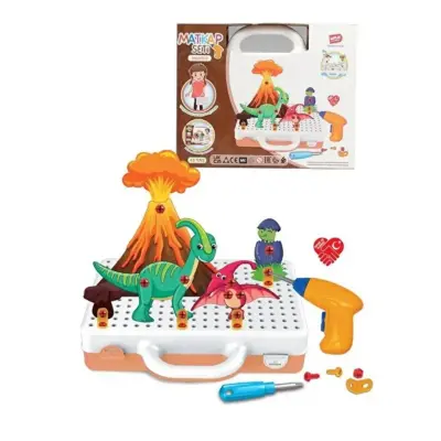 Eğitici Matkap Seti Dinozorlar 3D Stem Creative - 6