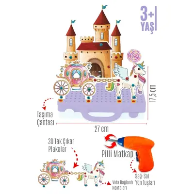 Eğitici Matkap Seti Unicorn 3D Stem Creative (1)