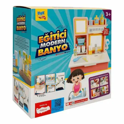 Eğitici Modern Banyo Lavabo Sesli Ve Müzikli Pembe (1)