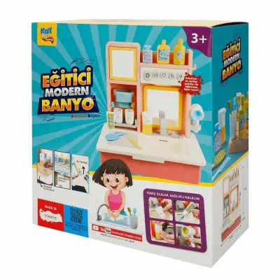 Eğitici Modern Banyo Lavabo Sesli Ve Müzikli Pembe - 4