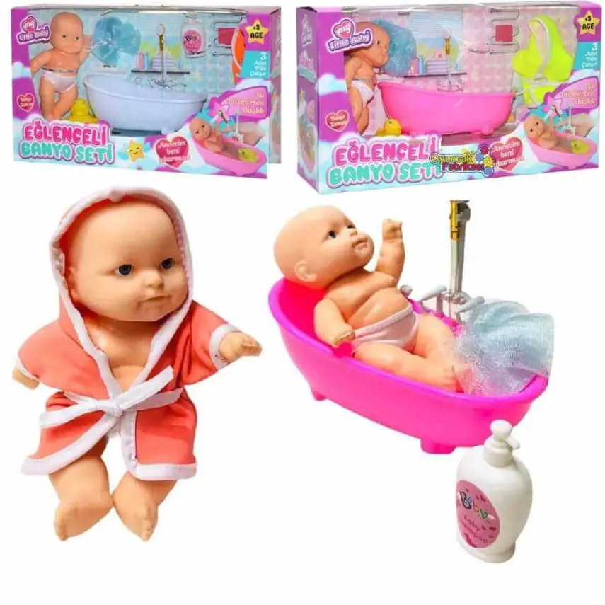 Eğlenceli Küvetli Bebek Banyo Seti - 1