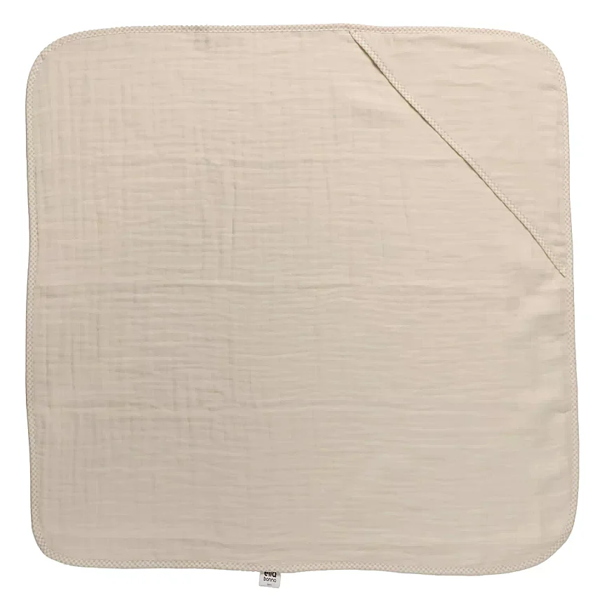 Ella Bonna Bebek Müslin %100 Pamuk Havlu Kundak 80x80cm Ekru - 4
