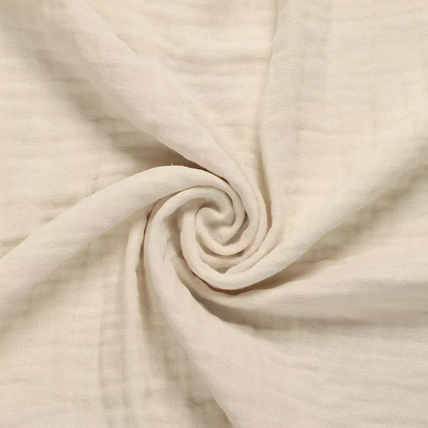 Ella Bonna Bebek Müslin %100 Pamuk Havlu Kundak 80x80cm Ekru - 6