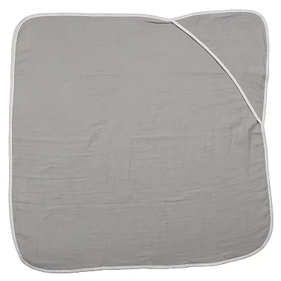 Ella Bonna Bebek Müslin %100 Pamuk Havlu Kundak 80x80cm Gri - 5