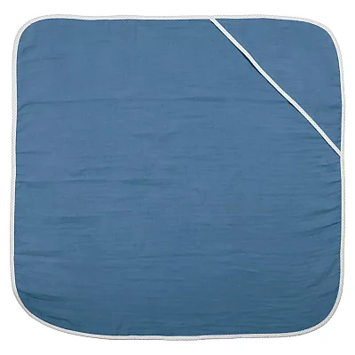 Ella Bonna Bebek Müslin %100 Pamuk Havlu Kundak 80x80cm İndigo - 5