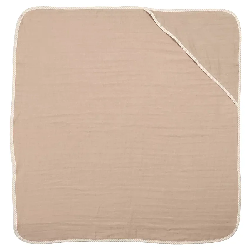 Ella Bonna Bebek Müslin %100 Pamuk Havlu Kundak 80x80cm Kahverengi - 5
