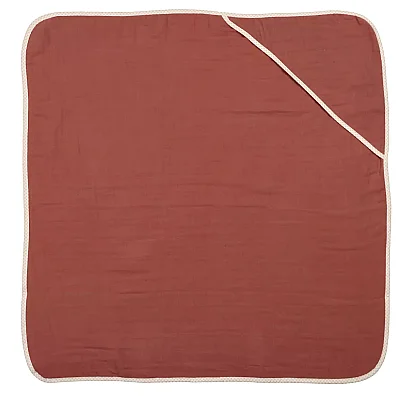 Ella Bonna Bebek Müslin %100 Pamuk Havlu Kundak 80x80cm Kiremit - 5