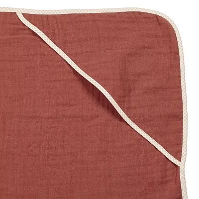 Ella Bonna Bebek Müslin %100 Pamuk Havlu Kundak 80x80cm Kiremit - 6