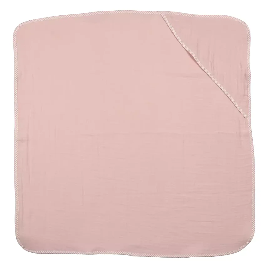Ella Bonna Bebek Müslin %100 Pamuk Havlu Kundak 80x80cm Pembe - 5