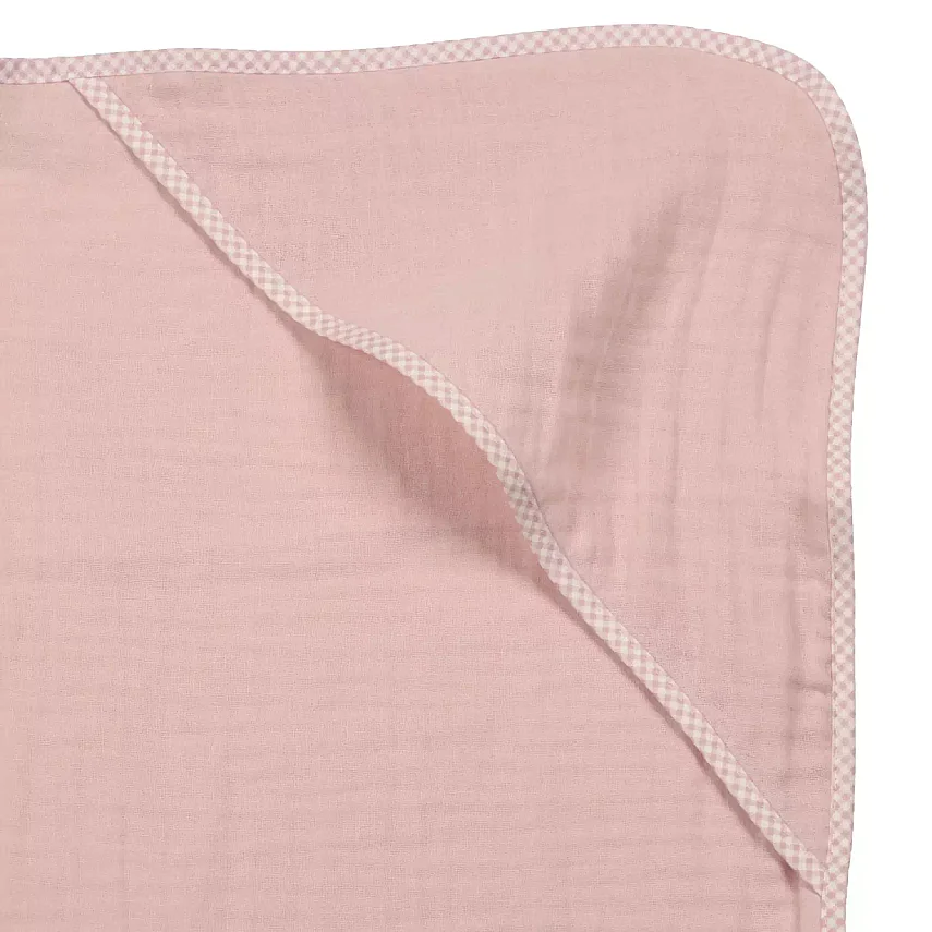 Ella Bonna Bebek Müslin %100 Pamuk Havlu Kundak 80x80cm Pembe - 6
