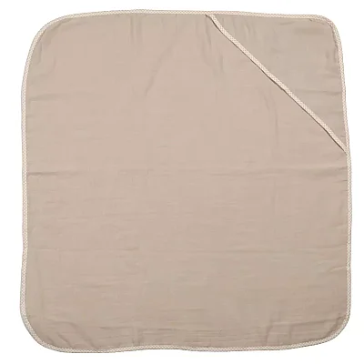 Ella Bonna Bebek Müslin %100 Pamuk Havlu Kundak  80x80cm Taş - 4
