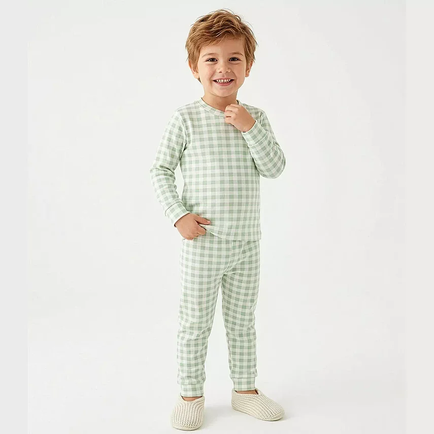 Ella Bonna Pijama Takımı Ekose - 2