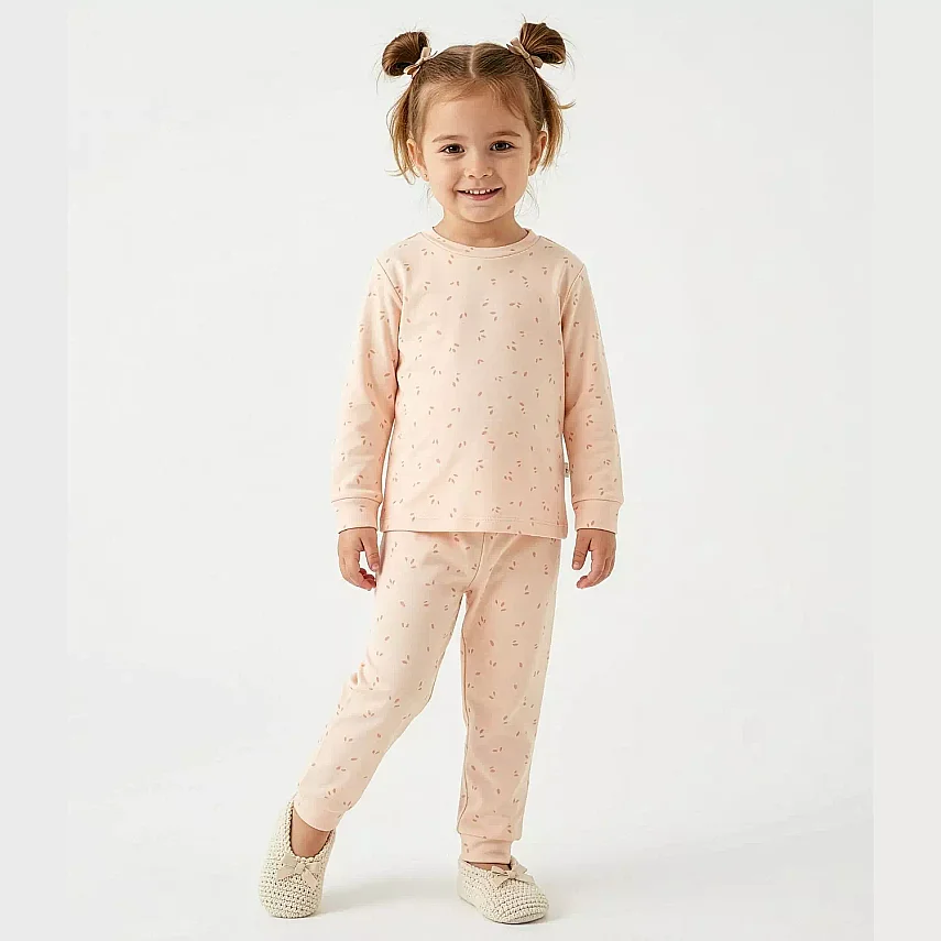 Ella Bonna Pijama Takımı Somon Yaprak - 2