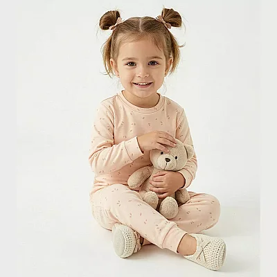 Ella Bonna Pijama Takımı Somon Yaprak - 3