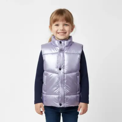 Ella Bonna Şişme Yelek Lila - 5