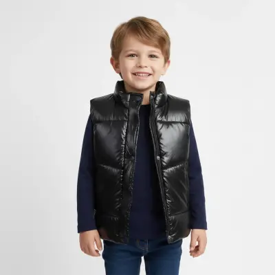 Ella Bonna Şişme Yelek Siyah - 5