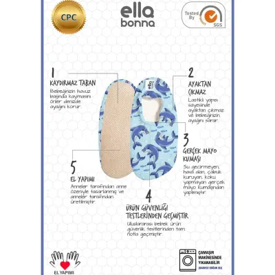 Ella Bonna Unisex Deniz Patiği Kaydırmaz Taban Deniz - 8