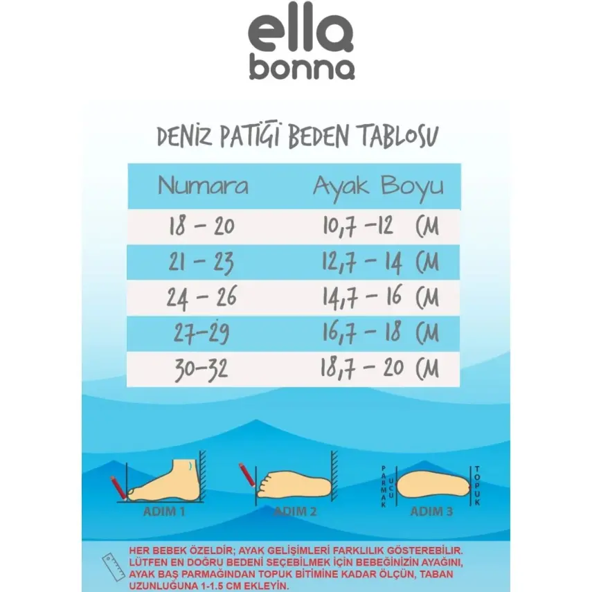 Ella Bonna Unisex Deniz Patiği Kaydırmaz Taban Deniz Yıldızı - 5