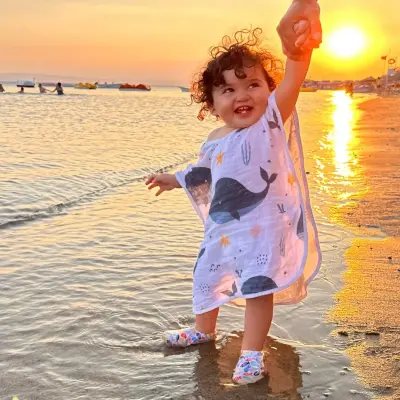 Ella Bonna Unisex Deniz Patiği Kaydırmaz Taban Renkli Balıklar (1)