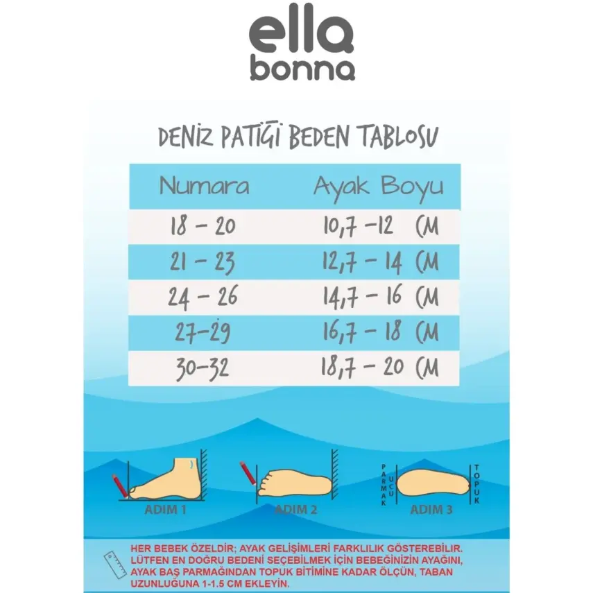 Ella Bonna Unisex Deniz Patiği Kaydırmaz Taban Yunus Balığı - 5