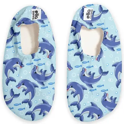 Ella Bonna Unisex Deniz Patiği Kaydırmaz Taban Yunus Balığı