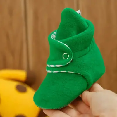 Ella Bonna Unisex Panduf Organik Pamuk Kaydırmaz Taban Yeşil - 5