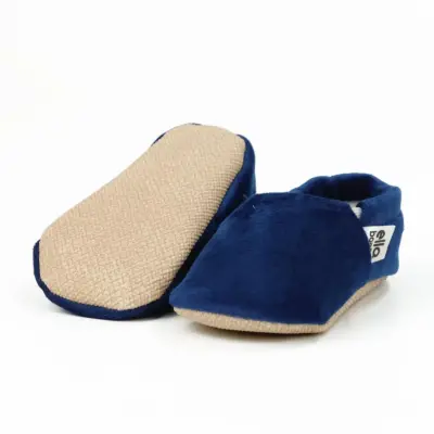 Ella Bonna Unisex Patik Kadife Kaydırmaz Taban Saks - 2