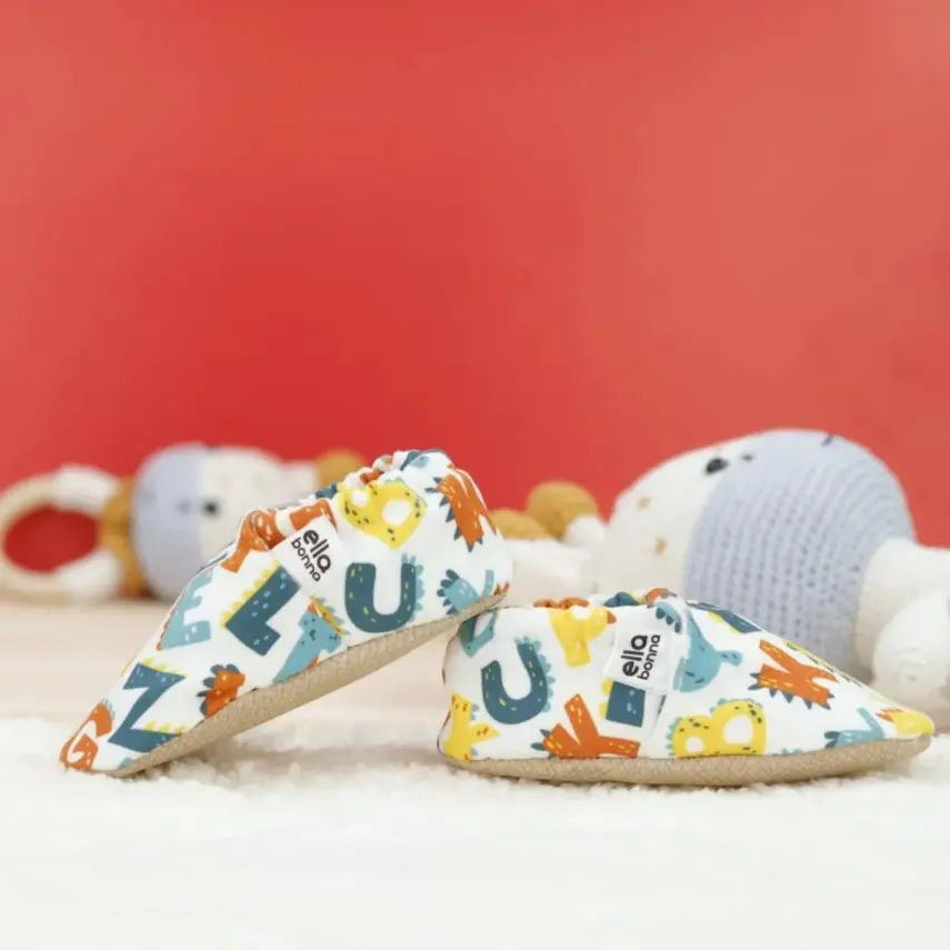 Ella Bonna Unisex Patik Kaydırmaz Taban Alfabe - 10