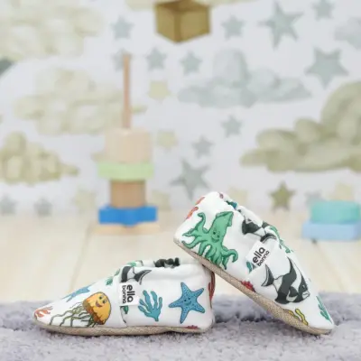 Ella Bonna Unisex Patik Kaydırmaz Taban Deniz Hayvanları - 3