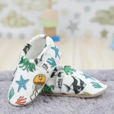 Ella Bonna Unisex Patik Kaydırmaz Taban Deniz Hayvanları - 6