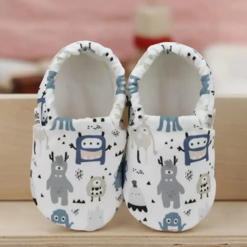 Ella Bonna Unisex Patik Kaydırmaz Taban Sevimli Canavarlar - 5